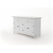 Beaumont Lane Plantation Mahogany Buffet with 4 Doors in White