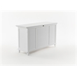 Beaumont Lane Solid Wood Buffet with 4 Doors 3 Drawers in White