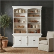 Beaumont Lane Double-Bay Hutch Unit with Adjustable Shelving in Classic White