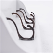Beaumont Lane Mahogany Wood 4 Hook Coat Rack 70 cm in Classic White