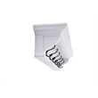 Beaumont Lane Mahogany Wood 6 Hook Coat Rack 100 cm in White