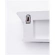 Beaumont Lane Mahogany Wood 6 Hook Coat Rack 100 cm in White