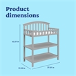 Graco Changing Table in Pebble Gray