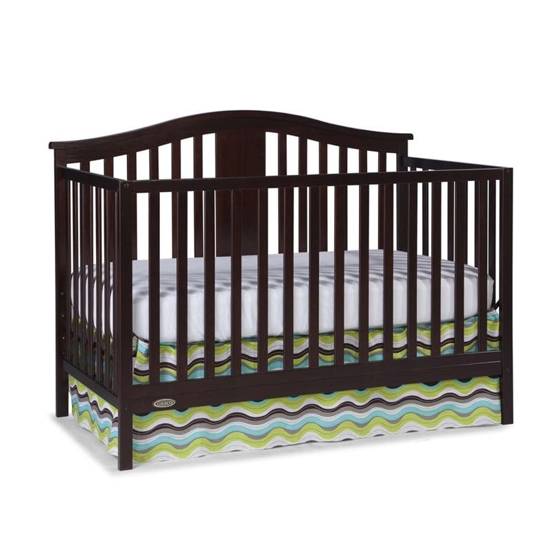 Graco Solano 4in1 Convertible Crib with Bonus Mattress in Espresso