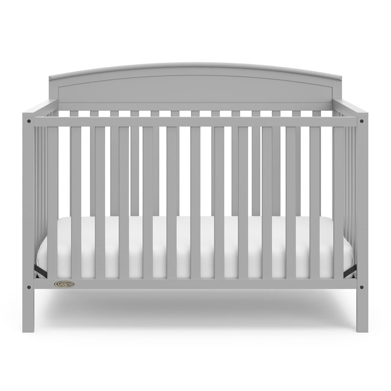 Stork Craft USA Graco Benton 4-in-1 Convertible Crib in Pebble Gray