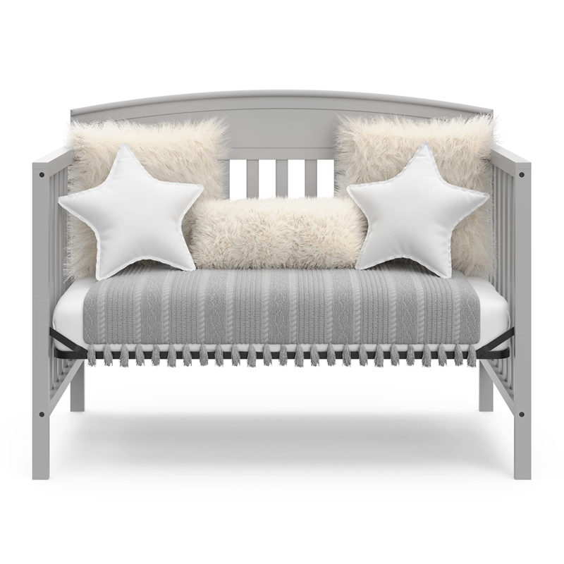 Stork Craft USA Graco Benton 4-in-1 Convertible Crib in Pebble Gray