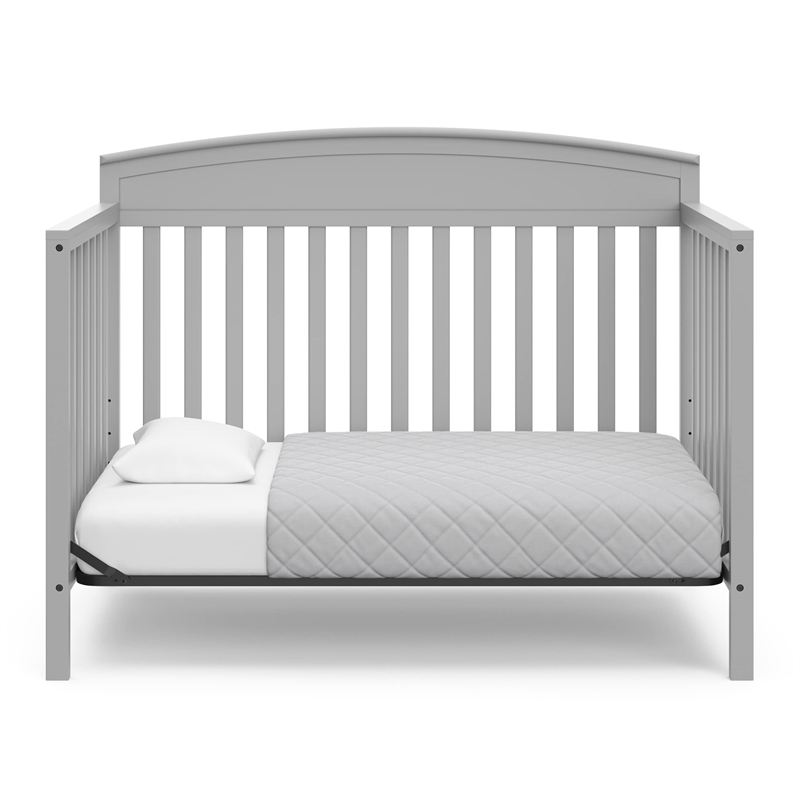 Stork Craft USA Graco Benton 4-in-1 Convertible Crib in Pebble Gray