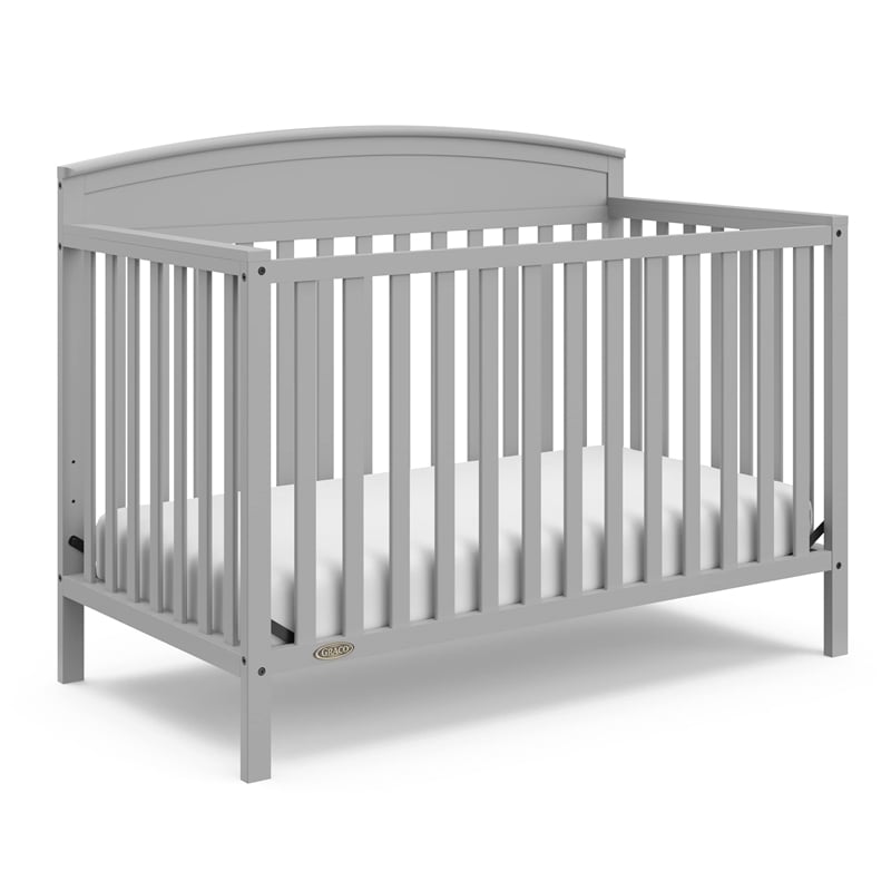 Stork Craft USA Graco Benton 4-in-1 Convertible Crib in Pebble Gray
