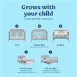 Stork Craft USA Graco Benton 4-in-1 Convertible Crib in Pebble Gray