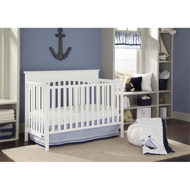 Graco Lauren 4 In 1 Convertible Crib In White 04530 361