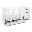 Graco Remi 4-in-1 Convertible Crib and Changer in White
