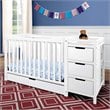 Graco Remi 4-in-1 Convertible Crib and Changer in White