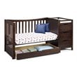 Graco Remi 4-in-1 Convertible Crib and Changer in Espresso