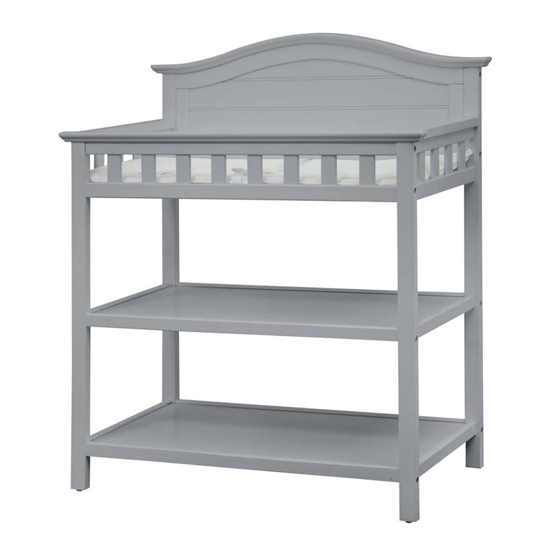 pebble gray changing table