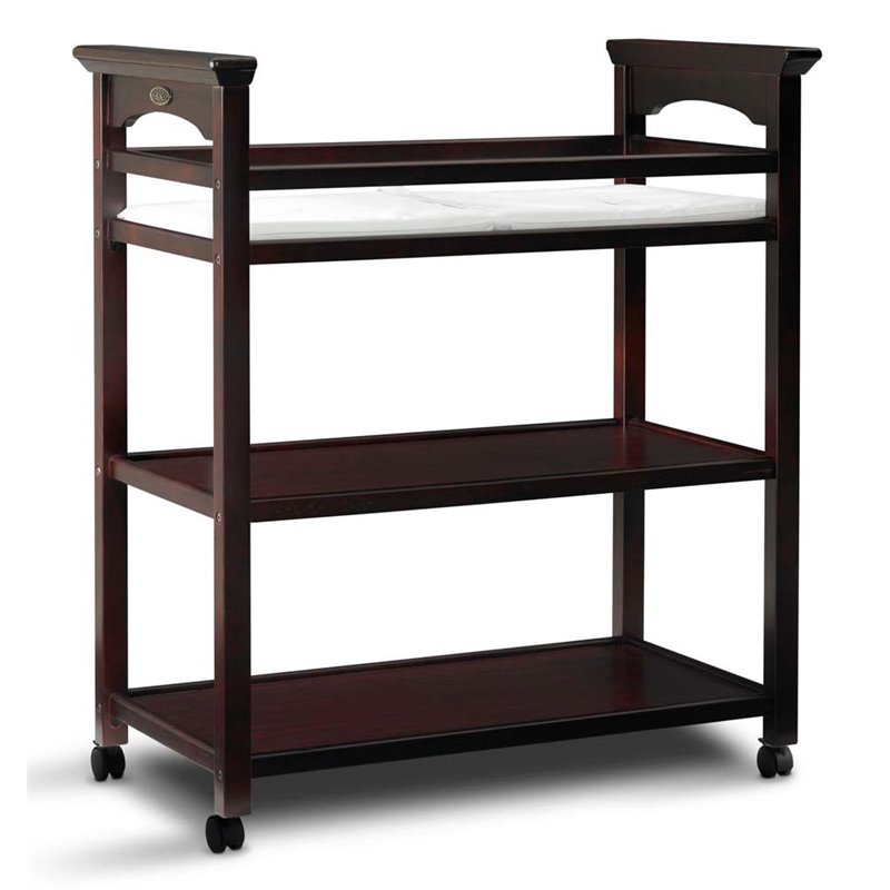 graco changing table pebble gray