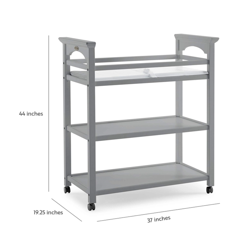 Graco Lauren Changing Table in Pebble Gray