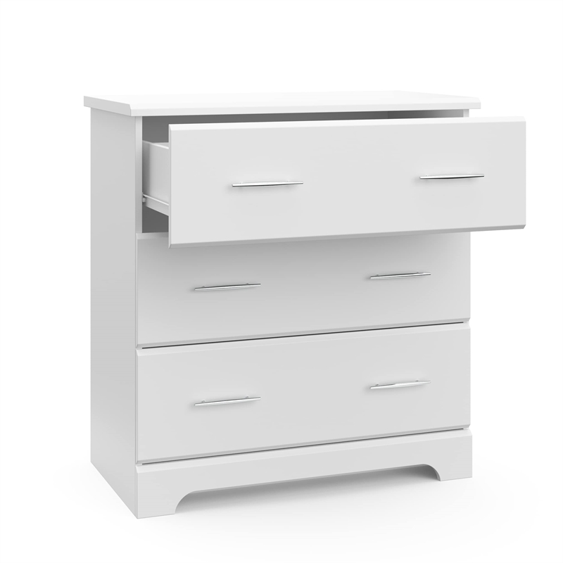 Stork Craft USA Brookside 3 Drawer Chest in White