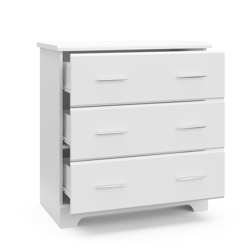 Stork Craft USA Brookside 3 Drawer Chest in White