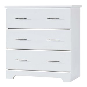 stork craft usa brookside chest in white