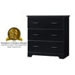 Stork Craft USA Brookside 3 Drawer Chest in Black
