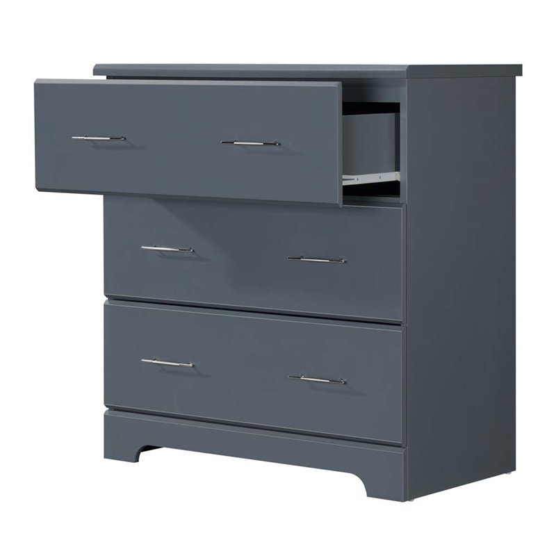 Stork Craft Usa Brookside 3 Drawer Chest In Gray 03663 10g