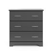 Stork Craft USA Brookside 3 Drawer Chest in Gray