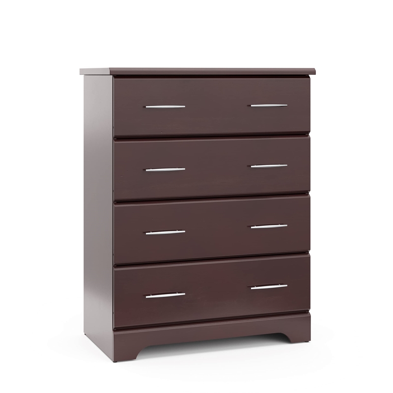 Stork Craft USA Brookside 4 Drawer Chest in Espresso