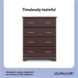 Stork Craft USA Brookside 4 Drawer Chest in Espresso