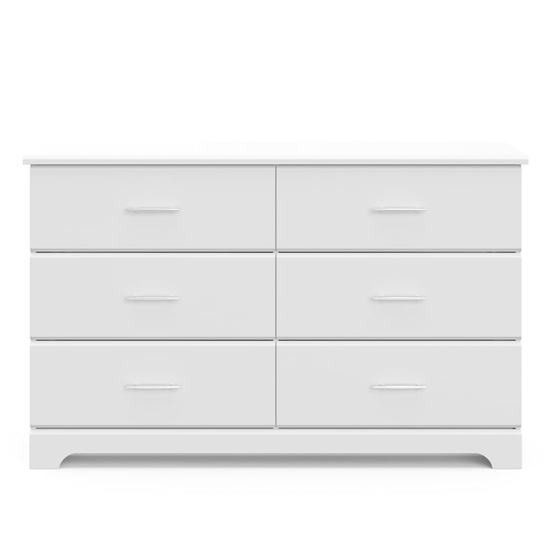 Stork Craft USA Brookside 6 Drawer Dresser in White