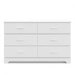 Stork Craft USA Brookside 6 Drawer Dresser in White