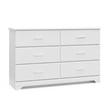 Stork Craft USA Brookside 6 Drawer Dresser in White