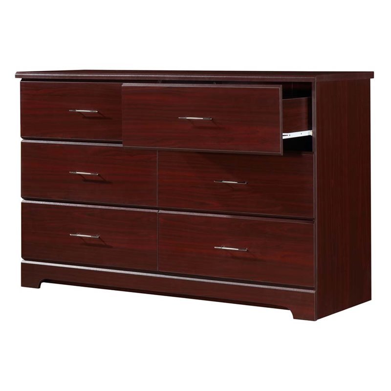 Stork Craft Usa Brookside 6 Drawer Dresser In Cherry 03666 104