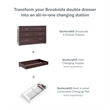 Stork Craft USA Brookside 6 Drawer Dresser in Espresso