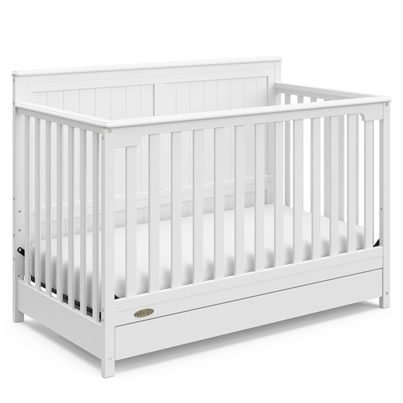 Graco Hadley 4 in 1 Convertible Crib with Drawer in White