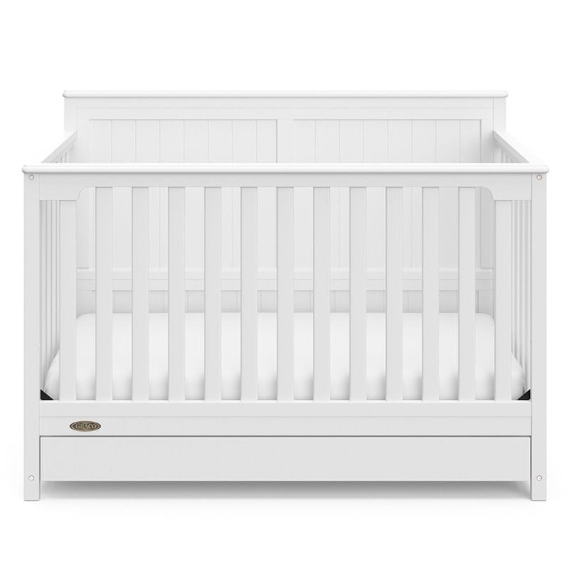 Graco Hadley 4 in 1 Convertible Crib with Drawer in White
