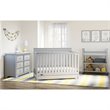 Graco Hadley 4 in 1 Wood Convertible Crib with Drawer in Pebble Gray