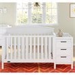 Graco Benton 5 in 1 Convertible Crib and Changer Set in White