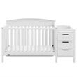 Graco Benton 5 in 1 Convertible Crib and Changer Set in White