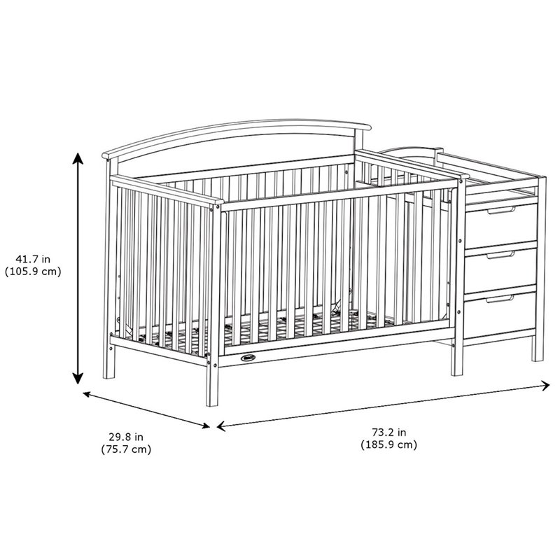 graco crib dimensions