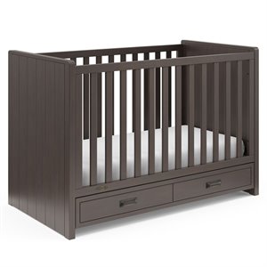 Ashbury 4 In 1 Convertible Crib With Toddler Bed Conversion Kit In