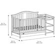 Graco Solano 3 Piece Convertible Crib and Changer Set in Espresso