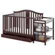 Graco Solano 3 Piece Convertible Crib and Changer Set in Espresso