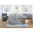 Graco Solano 3 Piece Convertible Crib and Changer Set in Pebble Gray