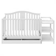 Graco Solano 3 Piece Convertible Crib and Changer Set in White