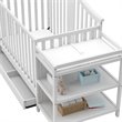 Graco Solano 3 Piece Convertible Crib and Changer Set in White