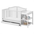 Graco Solano 3 Piece Convertible Crib and Changer Set in White