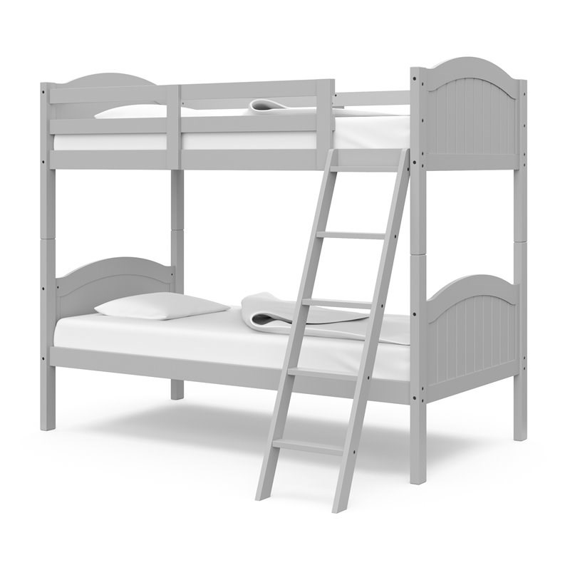 Thomasville Kids Lenox Convertible Twin over Twin Bunk Bed in Pebble Gray
