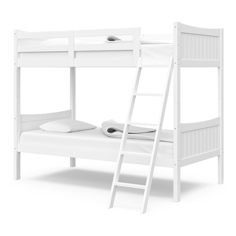 Thomasville Kids Newport Convertible Twin over Twin Bunk Bed in White