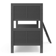 Thomasville Kids Milo Convertible Twin over Twin Bunk Bed in Gray