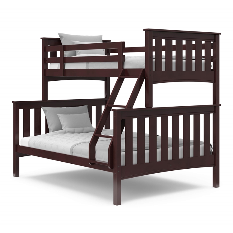 Thomasville Kids Winslow Convertible Full over Twin Bunk Bed in Espresso